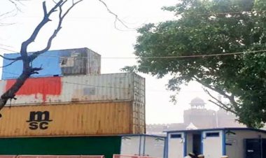 Red Fort Security: लाल किले के सामने खड़ी की गई "भारी कंटेनर की दीवार", सुरक्षा के मद्देनदर उठाया गया ये कदम