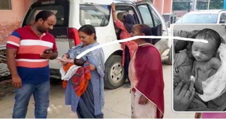 उत्तर प्रदेश : कौशांबी के अस्पताल में वॉर्मर मशीन पर रखा नवजात जिंदा जला, परिवार का आरोप- ड्यूटी स्टाफ था मोबाइल पर बिजी