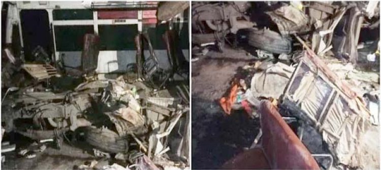 इटावा में दर्दनाक सड़क हादसा : आगरा-कानपुर हाइवे पर रोडवेज बस और ट्राला की टक्कर में 3 की मौत, 30 घायल