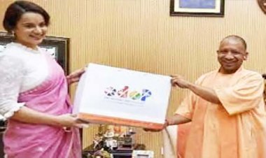 एक्ट्रेस कंगना बनीं यूपी ODOP की ब्रांड एंबेसडर:रामलला के दर्शन के लिए CM ने किया आमंत्रित, दिया गिफ्ट हैंपर; कंगना बोलीं- रामचंद्र की तरह तपस्वी राजा का UP में रहे राज