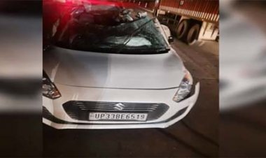 मथुरा हाइवे पर दर्दनाक सड़क हादसा : कार और ट्रक की टक्कर में दंपत्ति समेत 4 लोगों की मौत, 4 घायल