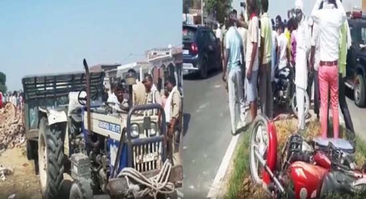 संभल जिले में गुन्नौर कोतवाली क्षेत्र के सेना मुस्लिम गांव के समीप दिल्ली-बदायूं हाइवे पर अनियंत्रित ट्रैक्टर ने 7 को रौंदा, 1 की मौत, 6 की हालत गंभीर