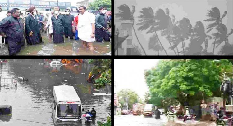 तमिलनाडु में भारी बारिश का कहर, 45 किलोमीटर प्रति घंटे की रफ्तार से चल सकती है हवा-लोगों को घर में रहने की सलाह