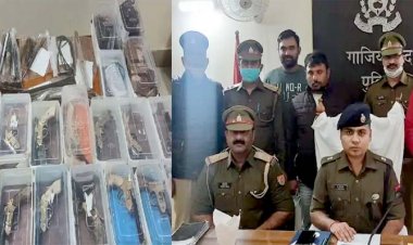 गाजियाबाद पुलिस ने अवैध हथियार बनाकर बेचने वाले व्यक्ति को किया गिरफ्तार : 36 तमंचे बरामद, अलीगढ़ में कर चुका है 200 तमंचों की सप्लाई