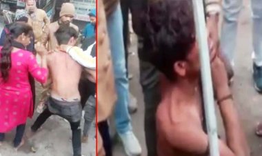 लखनऊ : महिलाओं ने युवक को बीच सड़क दौड़ा-दौड़ाकर पीटा, कपड़े फाड़ डाले, सोशल मीडिया पर वीडियो वायरल होने पर पुलिस हरकत में आई