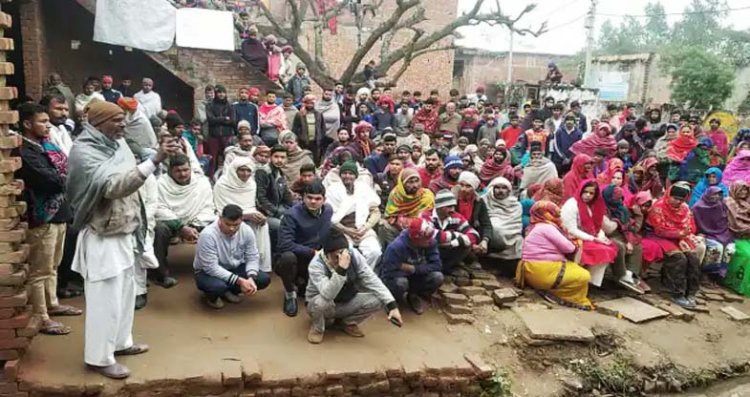 शहीद के अपमान पर खपराना गांव की बागपत पंचायत ने विधानसभा चुनाव का किया बहिष्कार : देखें ; गांव वालों का ये है आरोप