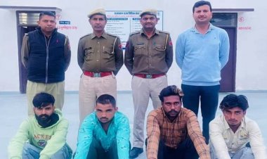 श्रीगंगानगर में भेड़ बकरी चोरी करने वाली गैंग गिरफ्तार, 18 वारदात कबूली