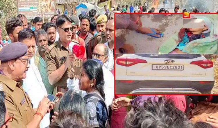 गोरखपुर में कार ने मासूम को रौंदा, मौत : नाराज ग्रामीणों ने गिरफ्तारी की मांग को लेकर गोरखपुर-पिपराइच मार्ग पर किया चक्का जाम, पुलिस समझाने में जुटी