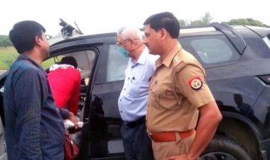 उन्नाव में भीषण हादसा : एक्सप्रेसवे पर कंटेनर और कार की टक्कर, चार लोगों की मौत, दो गंभीर