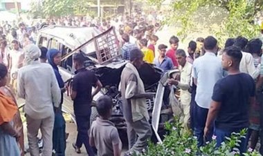 एटा में पिलुआ के पास कबाड़ी की दुकान में घुसी स्कॉर्पियो कार, चार की मौत; 2 की हालत गंभीर