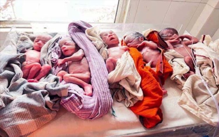 रांची के रिम्स में एक महिला ने एक साथ पांच बच्चों को दिया जन्म, नवजात शिशुओं का वजन एक-एक किलो के आसपास