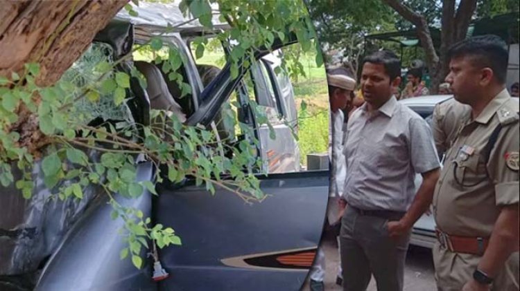 मथुरा में ईको कार की टक्कर से चार लोगों की मौत, जबकि एक की हालत गंभीर
