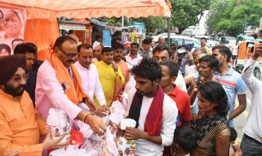 मोटा अनाज वितरित कर मनाया पीएम मोदी का जन्मदिवस