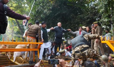 योगी सरकार के खिलाफ कांग्रेस का जोरदार प्रदर्शन