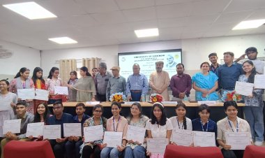 अदिति प्रथम, स्वर्णिमा दूसरे और साक्षी को मिला तीसरा स्थान
