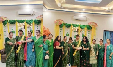 सावन का तीज त्यौहार, मिल सखियों संग मनाया